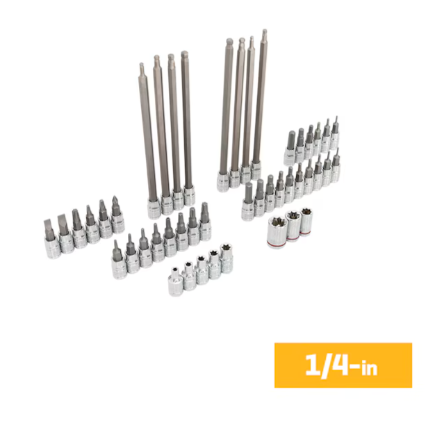 Kobalt 153 -Piece 1/2-in 3/8-in 1/4-in Drive Set Hex/Phillips/Slotted/Square/Torx/TR Torx Bit Driver Socket Set (new)