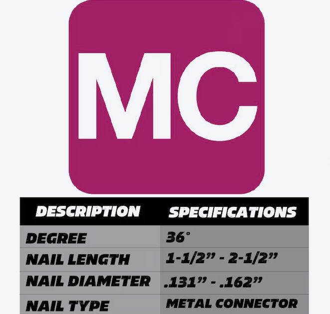 Metabo HPT 2-1/2-in Pneumatic Metal-connecting Nailer (open box)