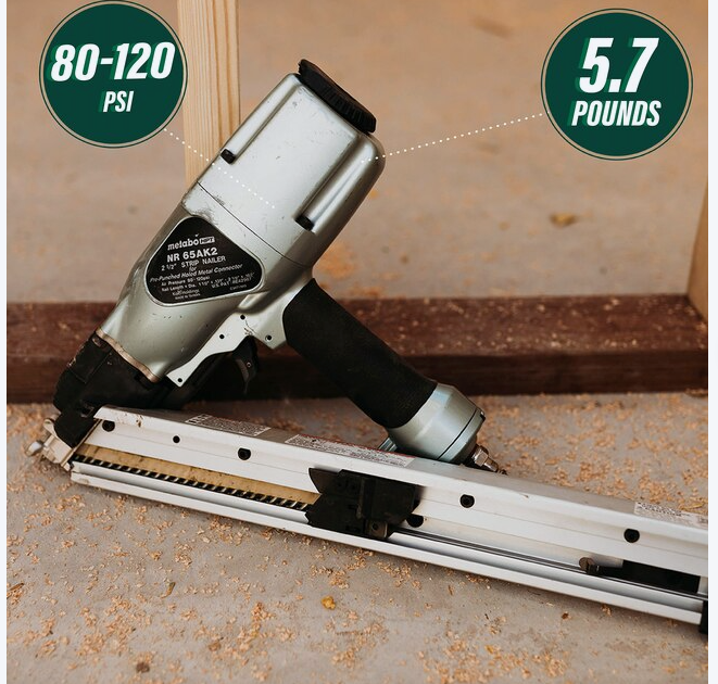 Metabo HPT 2-1/2-in Pneumatic Metal-connecting Nailer (open box)