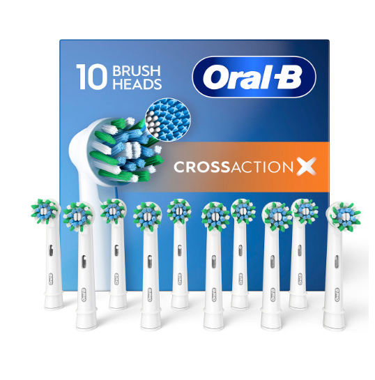 Cabezales de repuesto Oral-B CrossAction X-Filament, 10 unidades (caja abierta) 