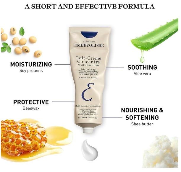 Embryolisse Lait-Creme Concentre Daily Face and Body Cream, 2.54 fl oz (New)