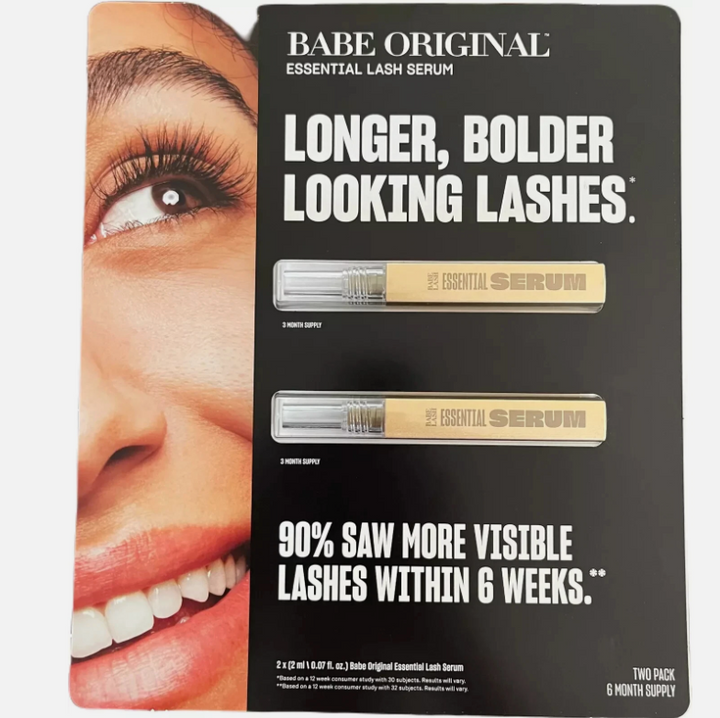 BABE ORIGINAL Essential Eyelash, Two-Pack (NEW)