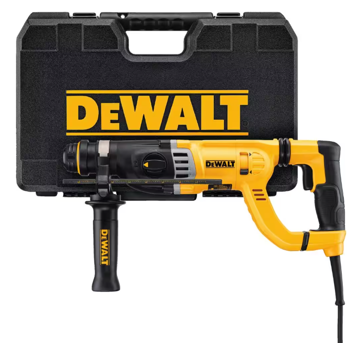 DeWalt 8.5 Amp 1-1/8 in. Corded SDS-PLUS D-Handle Concrete/Masonry Rotary Hammer Drill Kit (USED)