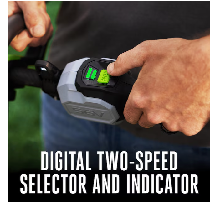 EGO POWER+ Multi-Head System with LINE IQ, POWERLOAD 56-volt 17-in Straight Shaft Attachment Capable Battery String Trimmer 5 Ah (Battery Included) (Charger Included)(used)
