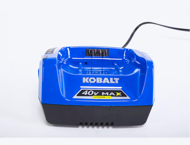 Cargador de batería inalámbrico estándar de iones de litio Kobalt KRC 60-06 de 40 voltios para equipos eléctricos (NUEVO)