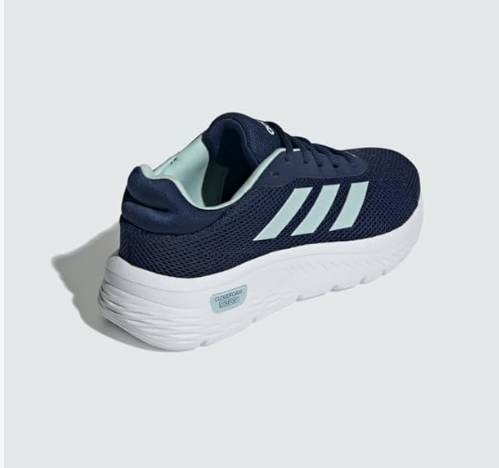 Adidas Womens Cloudfoam Comfy Lace Up Sneakers Shoes Casual Size 8 - Blue(New)