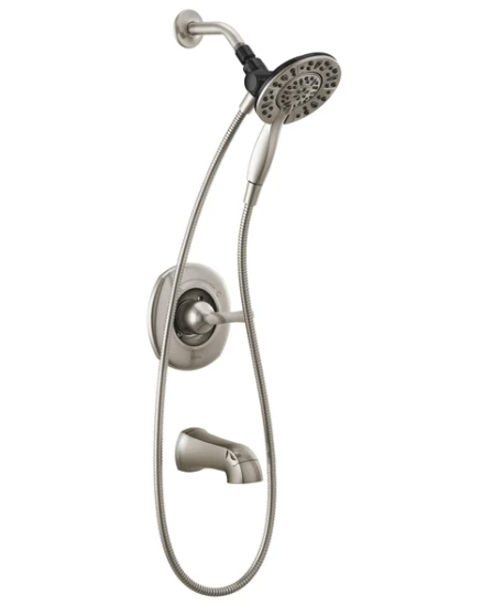 Delta Larkin Bathtub & Shower Faucet with In2ition Shower Head (open box)