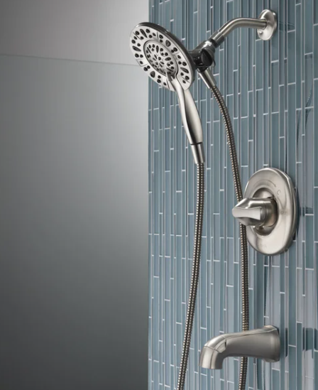 Delta Larkin Bathtub & Shower Faucet with In2ition Shower Head (open box)