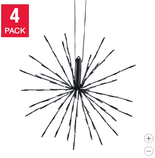 Sylvania 1 set of 4 LED Christmas Starburst (open box)
