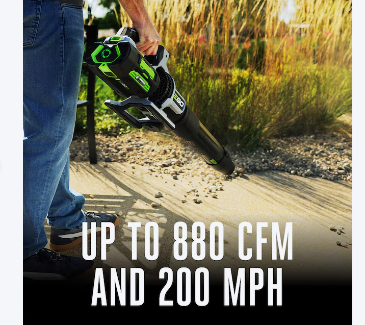 EGO POWER+ 56-volt 880-CFM 200-MPH Battery Handheld Leaf Blower 4 Ah (open box)