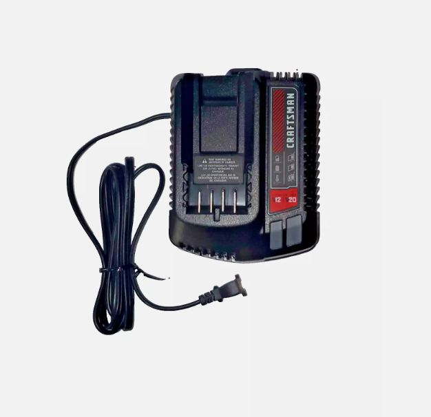 Cargador de batería de iones de litio Craftsman CMCB102 Tipo 1, 12-20 V máx., 12 V 24 V (caja abierta)