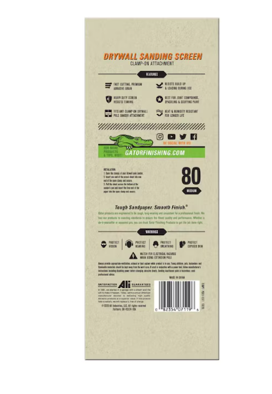 Gator Coarse 80 -Grit Sheet Sandpaper 4.25-in W x 11.25-in L 25 -Sheets (2- pack) (new)