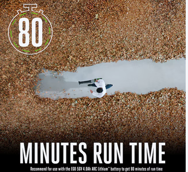 Soplador de hojas portátil a batería EGO POWER+ de 56 voltios, 670 CFM y 180 MPH (caja abierta) (herramienta sin accesorios)