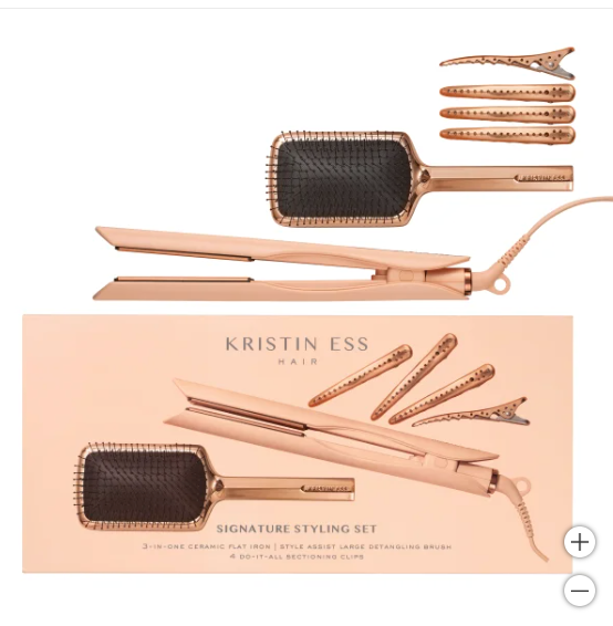 Kristin Ess Hair Signature Styling Set 3-in-1 Ceramic Flat Iron (open box)