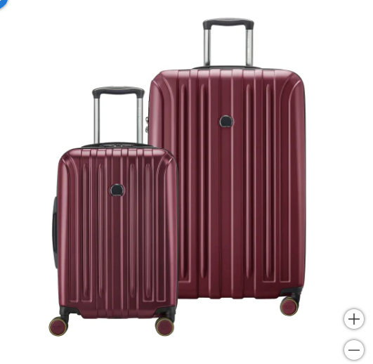 Delsey Paris Accelerate 2-piece Hardside Spinner Luggage Set (open box)