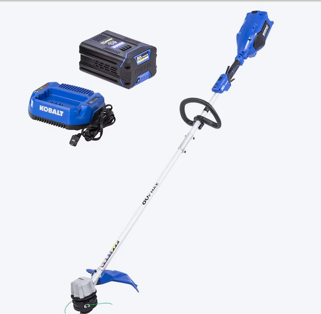 Kobalt 80-volt 16-in Straight Shaft Battery String Trimmer 4 Ah (Battery Included) (Charger Included) (used)