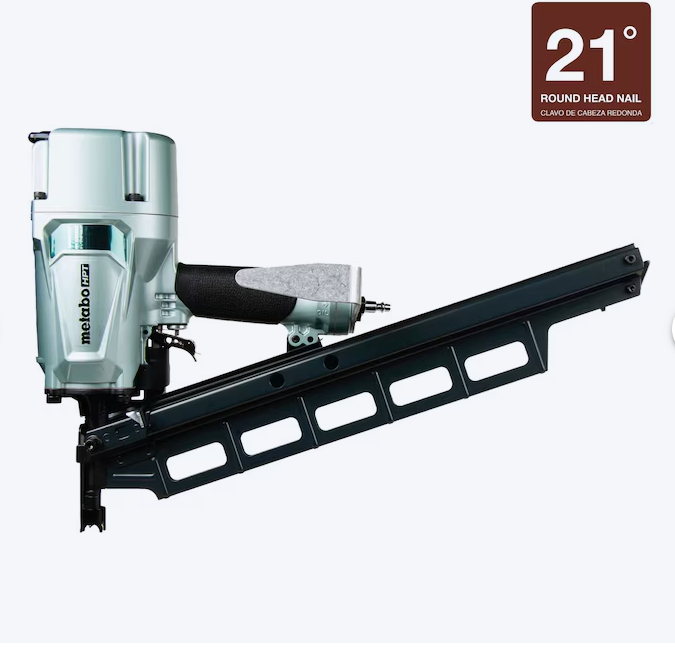 Metabo HPT 3-1/4-in 21 -Degree Pneumatic Roundhead Framing Nailer (bare tool) (USED)