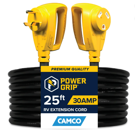 Camco Power Grip Camper/RV 25-Foot Extension Cord, 30-Amp (used)