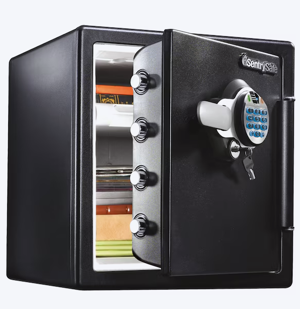 SentrySafe 1.2-cu ft Fireproof , Waterproof Home safe with Biometric Lock (OPEN BOX)