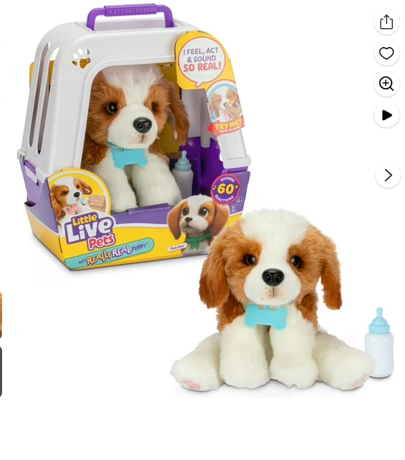 Little Live Pets My Really Real Puppy Beagle Patches, Interactive Toy 60+ Sounds & Reactions Ages 4+ (new)