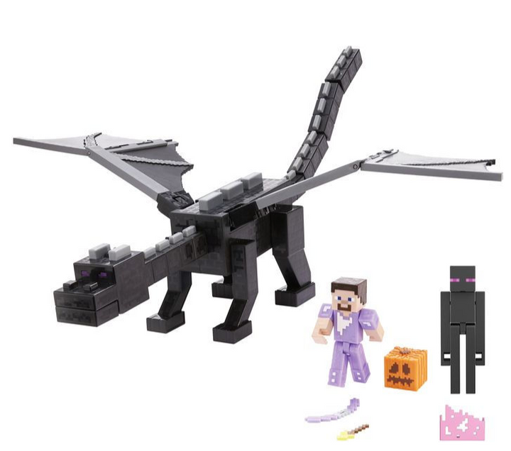Minecraft 3.25 Core 15th Anniversary Ender Dragon Set (open box)