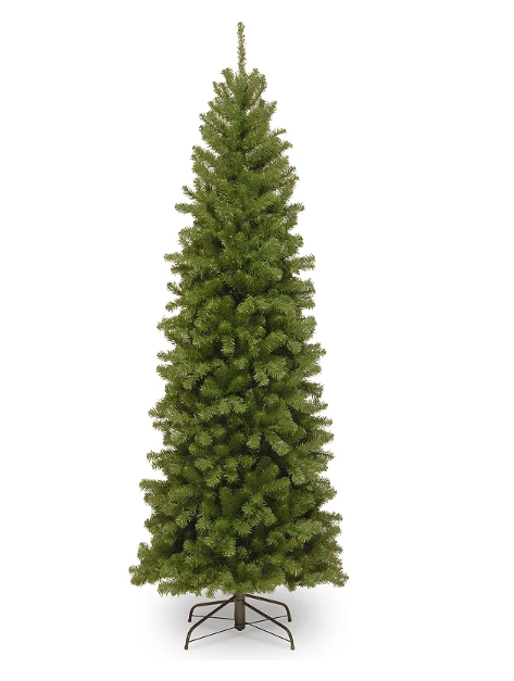 National Tree Company 6.5-ft. North Valley Spruce Pencil Slim Artificial Christmas Tree (Open Box)
