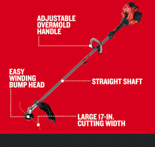 CRAFTSMAN WS2200 25-cc 2-cycle 17-in Straight Shaft Attachment Capable Gas String Trimmer (Bare tool)(Used)