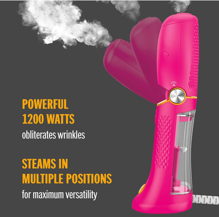 Conair Handheld Garment Steamer for Clothes - Power Steam: Small Size, Big Power - Pink