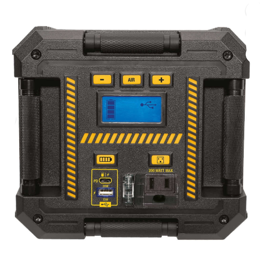 CAT Cube 1750A Jump Starter, 200W Inverter, 120 PSI Compressor (Open Box)