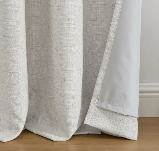 SUN+BLK Maxwell Total Blackout Window Curtains, 52” x 84”, 2-piece Set (New)