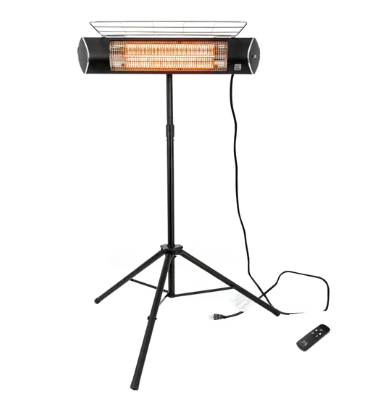 Kenmore Infrared Electric 1500W Carbon Portable Patio Heater with Tripod & Remote (Open Box)