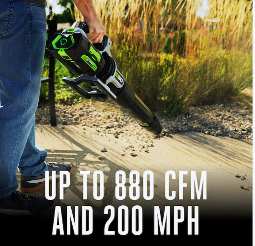 EGO POWER+ 56v 880-CFM 200-MPH Cordless Battery Handheld Leaf Blower with (1) 4-Ah Battery and Charger Included (Used)