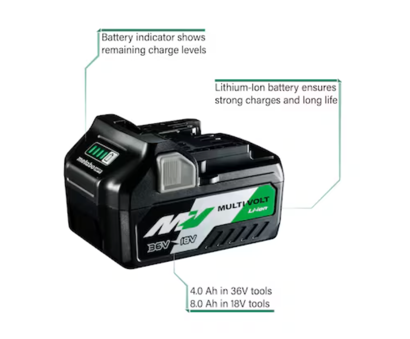 Metabo HPT MultiVolt 36 -Volt 1 -Pack Lithium-ion 4 Ah Battery (Open Box)