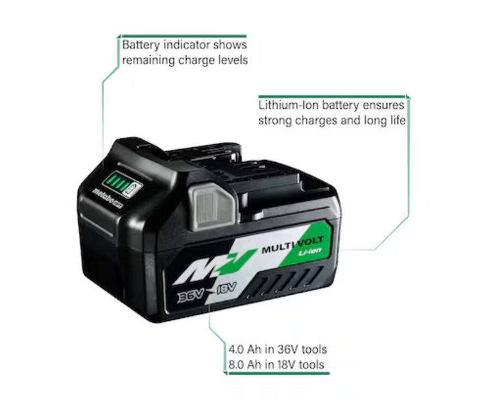 Metabo HPT MultiVolt 36 -Volt 1 -Pack Lithium-ion 4 Ah Battery (Open Box)