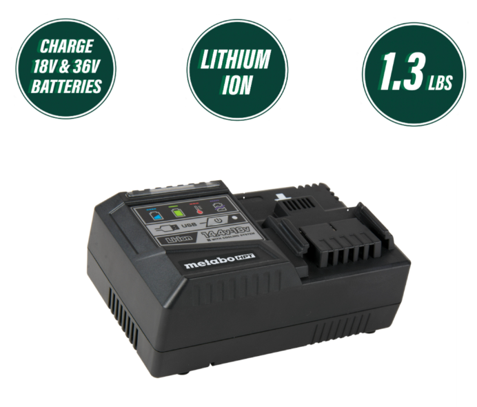 18V/36V Volt Lithium Ion Rapid Charger | Metabo HP UC18YSL3 (Open Box)