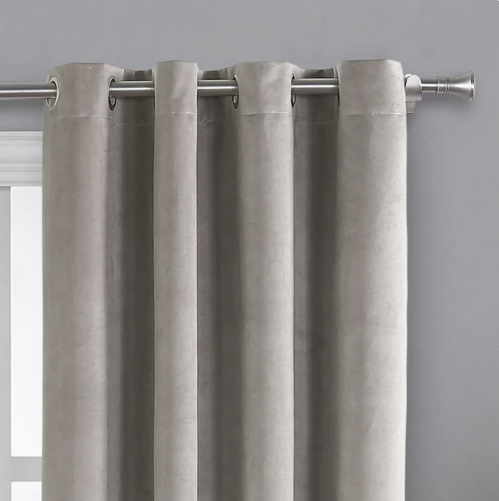 Silk Home Beige Blackout Curtains 2 panels 52'in x 95' in (New)