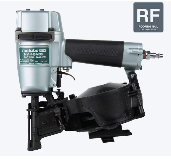 Metabo HPT 1-3/4-in 15 -Degree Pneumatic Coil Roofing Nailer (used)