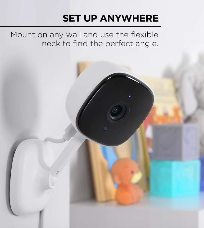 Merkury Smart Indoor Camera 1080p White (2-Pack) (Open Box)