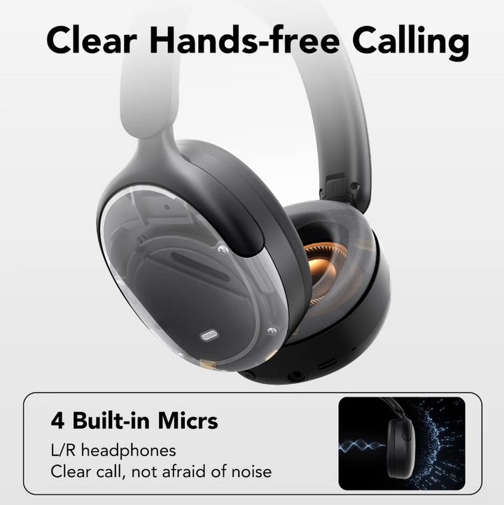 L18 Active Noise Cancelling Headphones - Black (NEW)