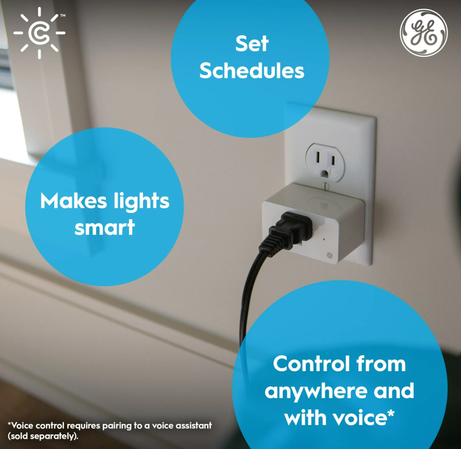 GE Cync Indoor Smart Plug 3 Pack, Alexa & Google Compatible, Matter Certified (new)