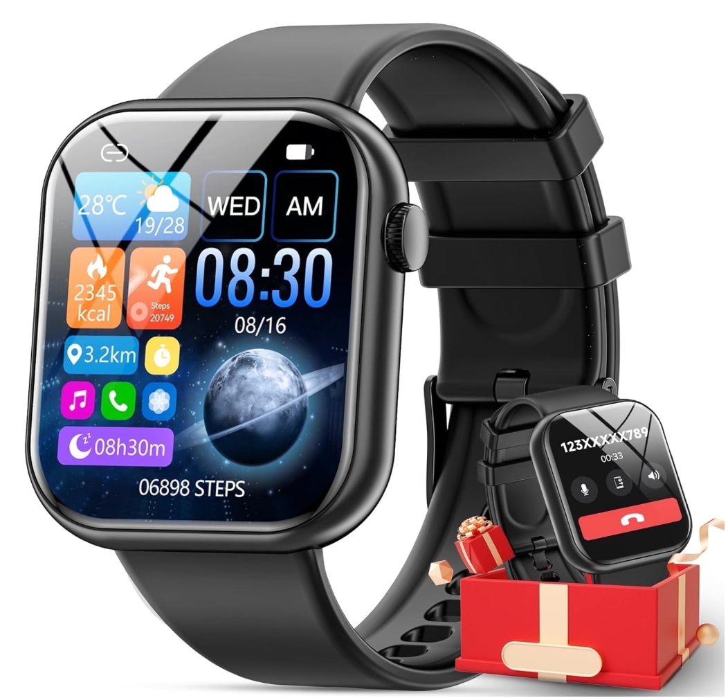 Mingdaln 2025 New 1.85-inch Men Women's Smartwatch (open box)