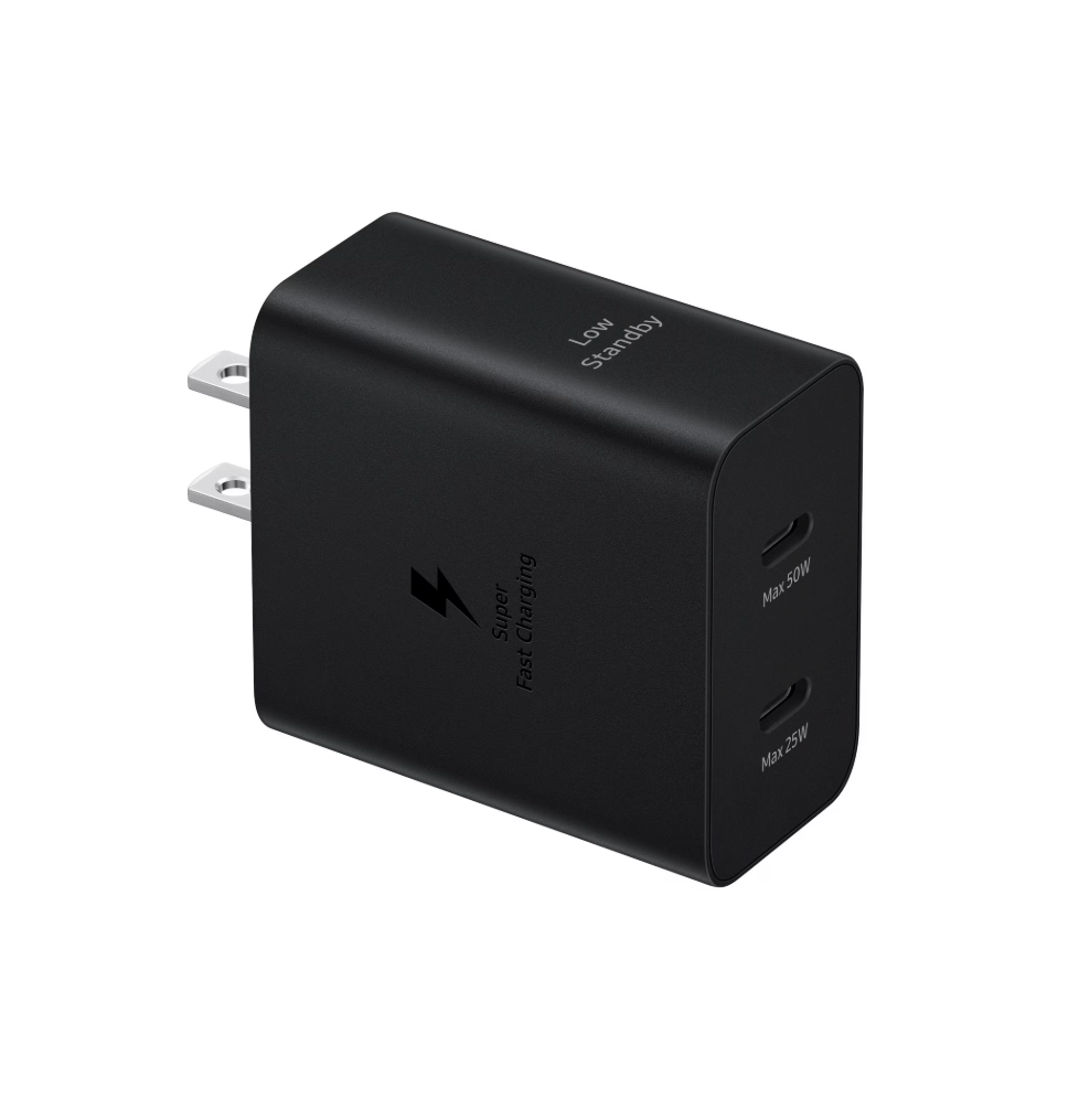 Samsung 50W Duo Power Adapter, Black (Cable not included) (new)