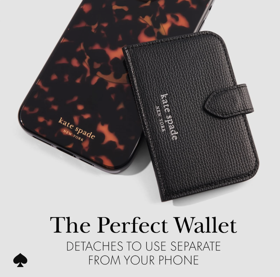 Kate Spade Morgan MagSafe Wallet / Card Holder for Phone - Midnight Black (used) (no box)