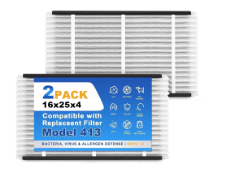 Vudex AprilAire 413 Replacement Air Filter 16x25x4 for Whole House Air Purifiers-MERV 13 2-pack (NEW)