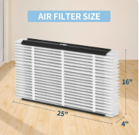 Vudex AprilAire 413 Replacement Air Filter 16x25x4 for Whole House Air Purifiers-MERV 13 2-pack (NEW)
