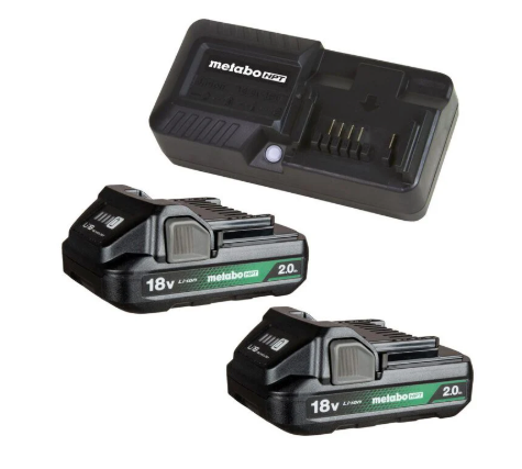 Metabo HPT 18V Lithium Ion 2Ah Batteries Charger Kit (Open Box)