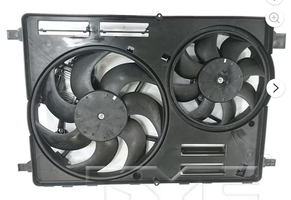 TYC 623840 Dual Radiator and Condenser Fan Assembly Fits 2010 Volvo V70 (open box)