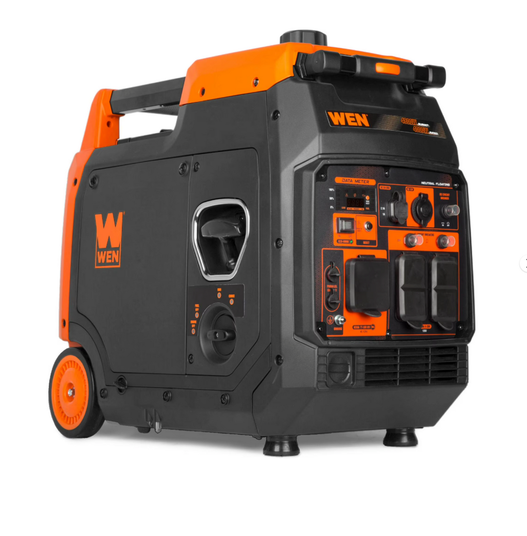 WEN Quiet and Lightweight 4800-Watt RV-Ready Portable Inverter Generator 56477i (open box)