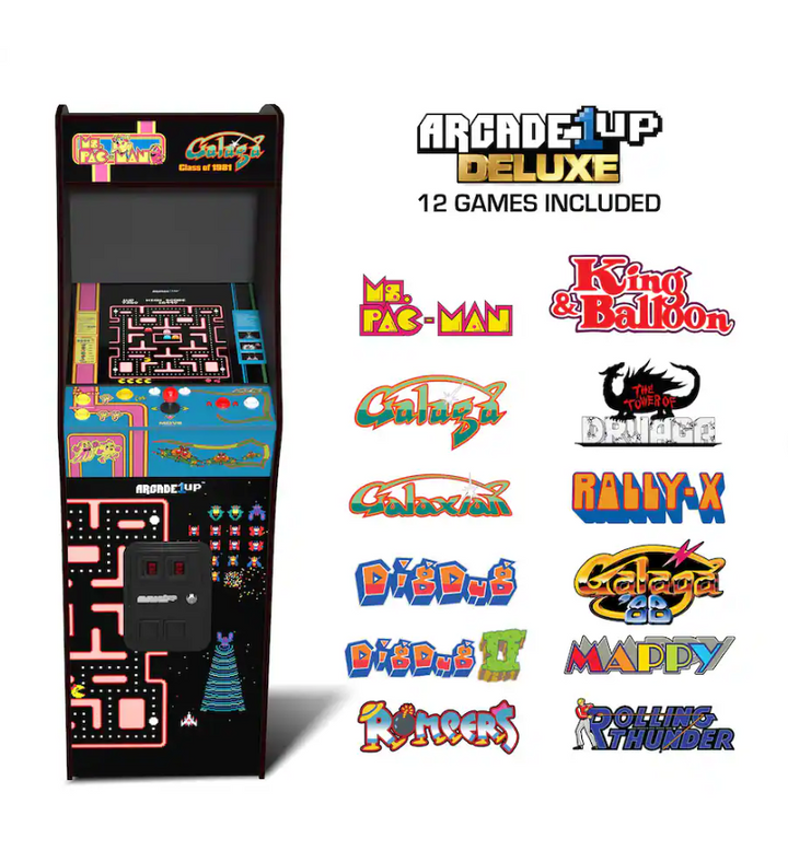 Class of '81 Ms. Pac Man /Galaga Deluxe Arcade Machine (open box)