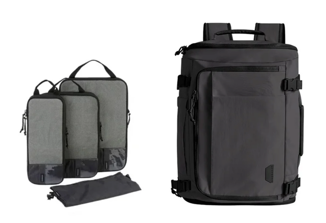 Bagsmart 38L Blast Backpack with 4-piece Compression Packing Cubes (new)